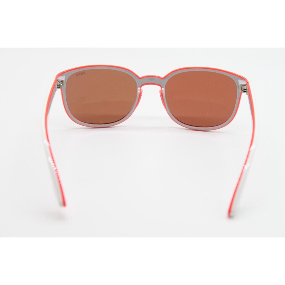 NEW REVO RE 1028 KASH 09 WHITE GREY RED POLARIZED AUTHENTIC SUNGLASSES 57-18 - Picture 4 of 4